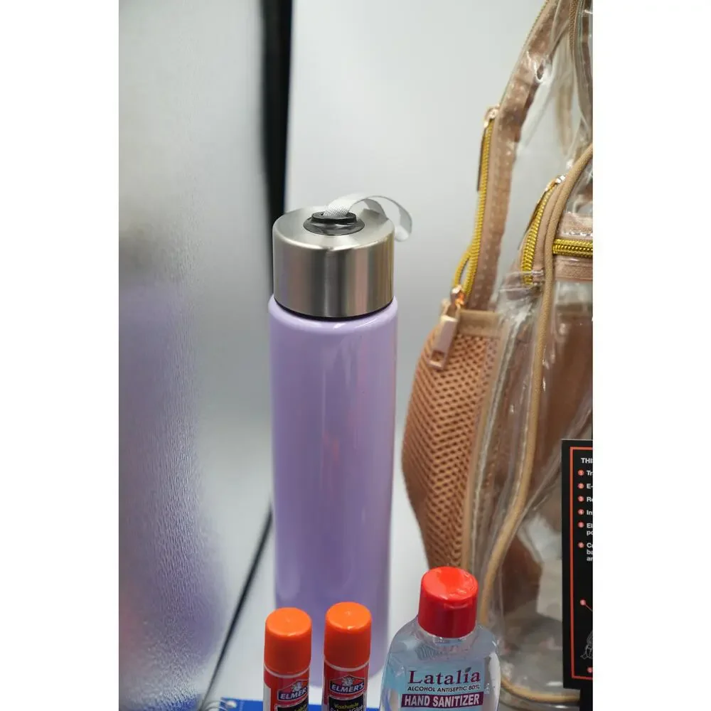 Clear Back-to-School Bundle | Tan Transparent Backpack +‎ Blue Fulton Lunchbox